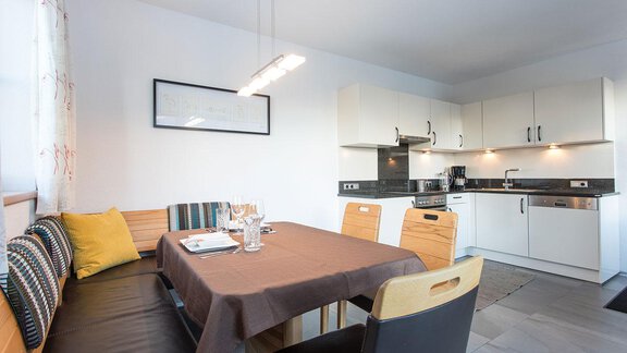 Küche Appartement Gartenseite - Ferienhof Haderlehn - Sautens
