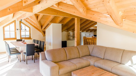 spacious living room in the attic - Alpine Lodge Sölden - Sölden