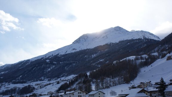 Blick auf die umliegende Landschaft im Winter - Apart Sunnhäusl - Sölden