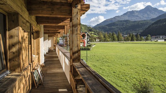 Blick auf die Ötztaler Bergwelt - Hotel Am Hof - Sölden