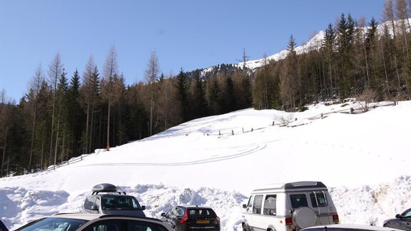 Skipiste zum Haus - Pension Waldesruh - Sölden