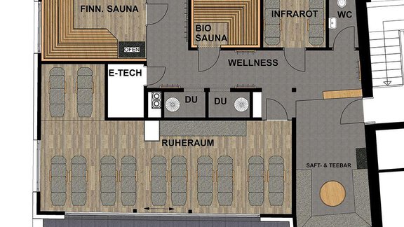 Visualisierung Wellnessbereich - Neu ab Herbst 18 - rechenau living & relax - Sölden