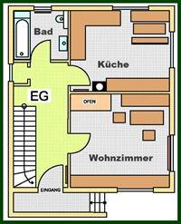 Plan- Parterre - Ferienhaus Rosa - Umhausen