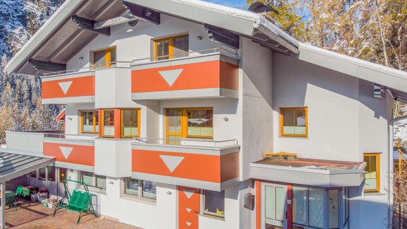 Außenansicht Winter - Ferienwohnung Anette - Umhausen