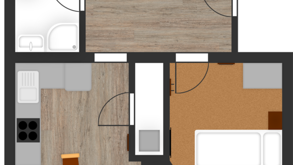 Raumplan Appartement Wenderkogel - Senner Appartements - Umhausen