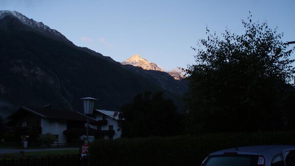 Sonnenaufgang - Haus Wiesenblick - Längenfeld