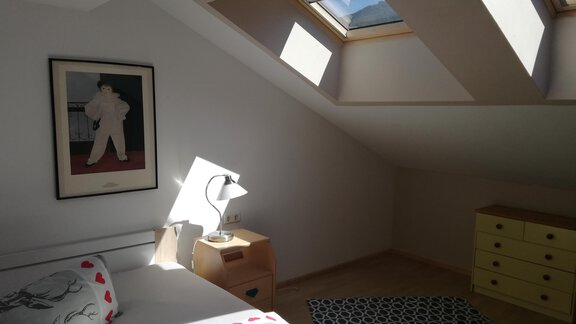 Doppelbettzimmer mit Dachfenstern - Tiroler Haus - Sautens