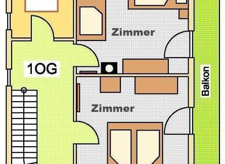 Plan - Obergeschoss - Ferienhaus Rosa - Umhausen