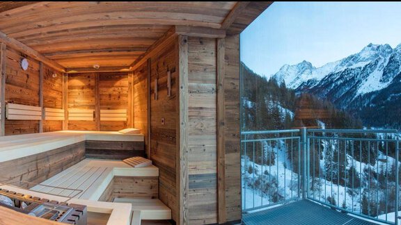 Wellnessbereich Winter - Ferienwohnungen Winnebach - Gries