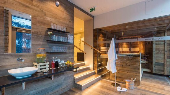 Wellnessbereich im Nebengebäude - Ferienwohnungen Winnebach - Gries
