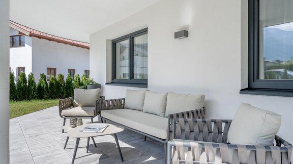 Terrasse Appartement - Alpenchalet Tirol - Längenfeld