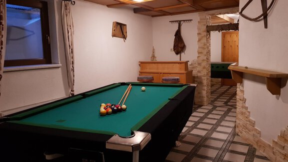 Billiard / Spielraum - Ferienhaus Florentine - Längenfeld