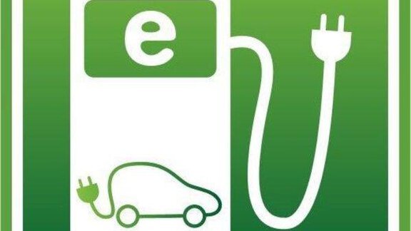A symbol for an electric car charging station. It shows a charger and a stylized electric car. - CORSO living Aparthotel - Sölden