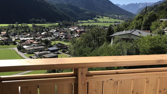 Blick vom Balkon Richtung Sautens - Appartement Birkheim - Oetz