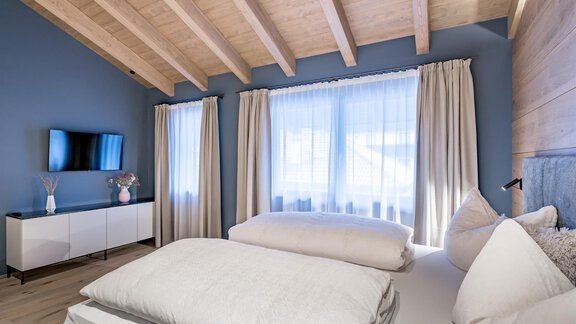 Schlafzimmer - Penthouse - Alpenchalet Tirol - Längenfeld