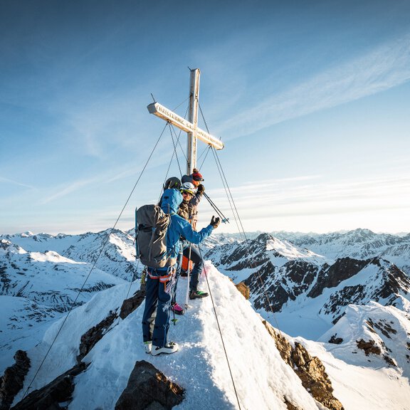 Summit victory Finailspitze - Bianca Klotz Summit victory Finailspitze - Bianca Klotz