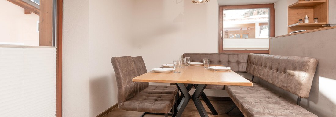 Wohnküche Appartement Edelweiss - Ferienwohnungen Winnebach - Gries