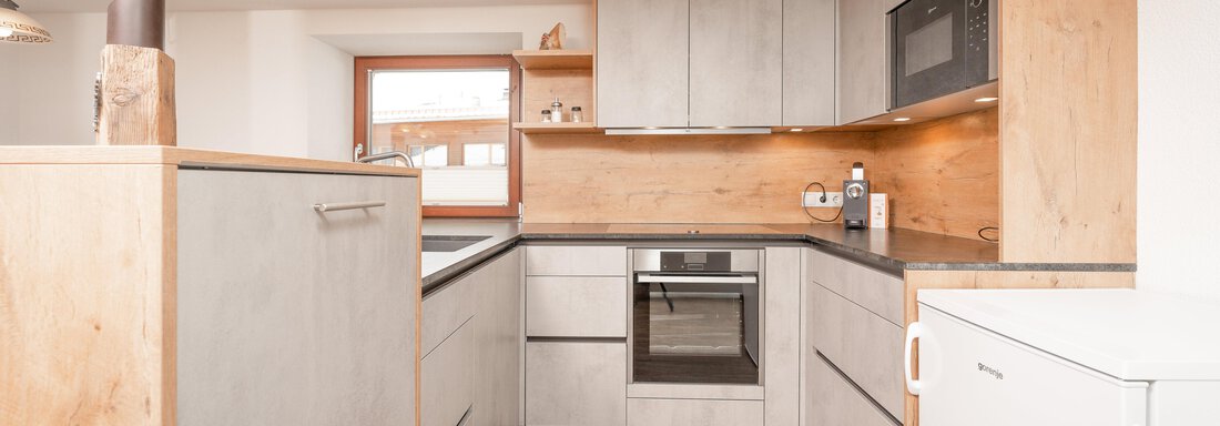 Wohnküche Appartement Edelweiss - Ferienwohnungen Winnebach - Gries
