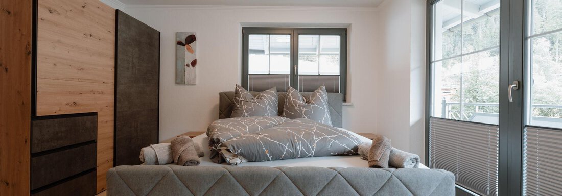 Doppelzimmer mit Zugang zum Balkon - APART Naturcamping Kuprian - Huben