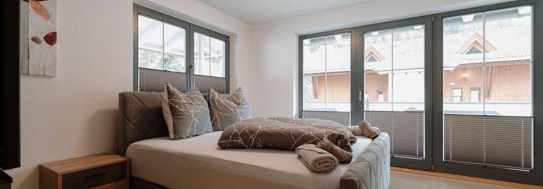 Doppelbett - APART Naturcamping Kuprian - Huben