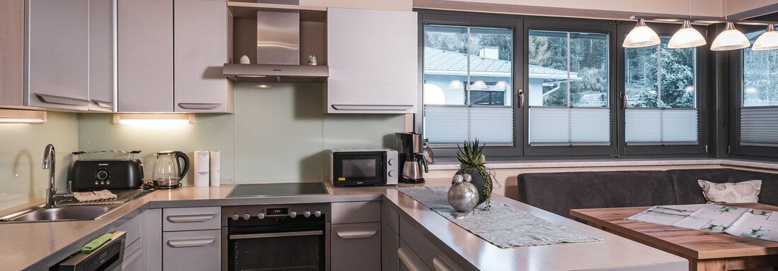 vollausgestattete Wohnküche - APART Naturcamping Kuprian - Huben