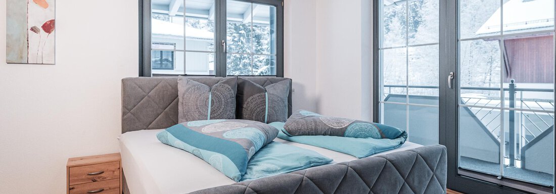 gemütliches Doppelbett - APART Naturcamping Kuprian - Huben