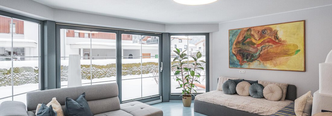 Wohnzimmer - APART Naturcamping Kuprian - Huben