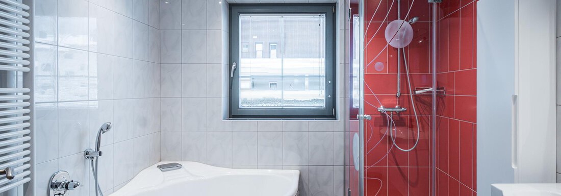 Badezimmer - APART Naturcamping Kuprian - Huben