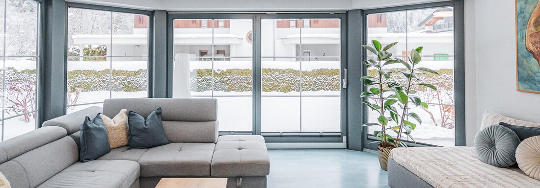 Wohnzimmer - APART Naturcamping Kuprian - Huben