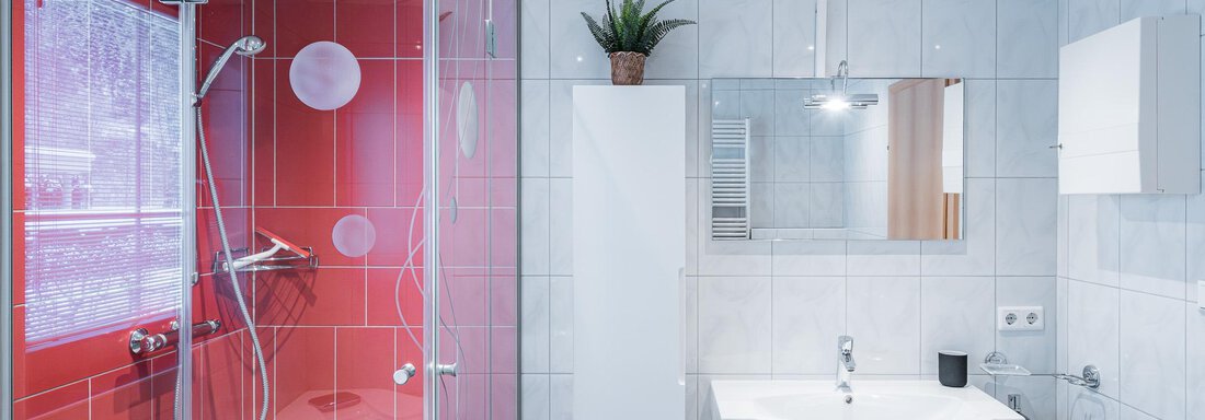 Badezimmer - APART Naturcamping Kuprian - Huben