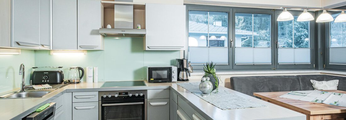 vollausgestattete Wohnküche - APART Naturcamping Kuprian - Huben