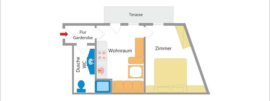 Skizze - Appart Fiegl Alois - Huben