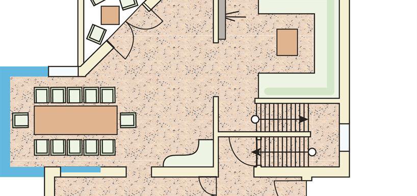 Skizze Erdgeschoß - Chalet Mühle - Huben