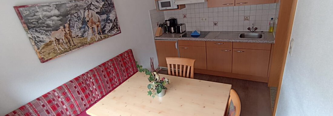 Wohnküche Appartement 4 - Daheim Appartements - Huben