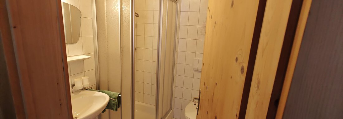 Ferienwohnung Nr. 2 WC/Dusche - Ferienwohnungen Stabentheiner - Huben