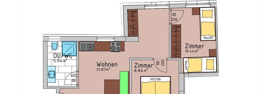 Skizze UG Skizze UG - Gästehaus Huben - Huben