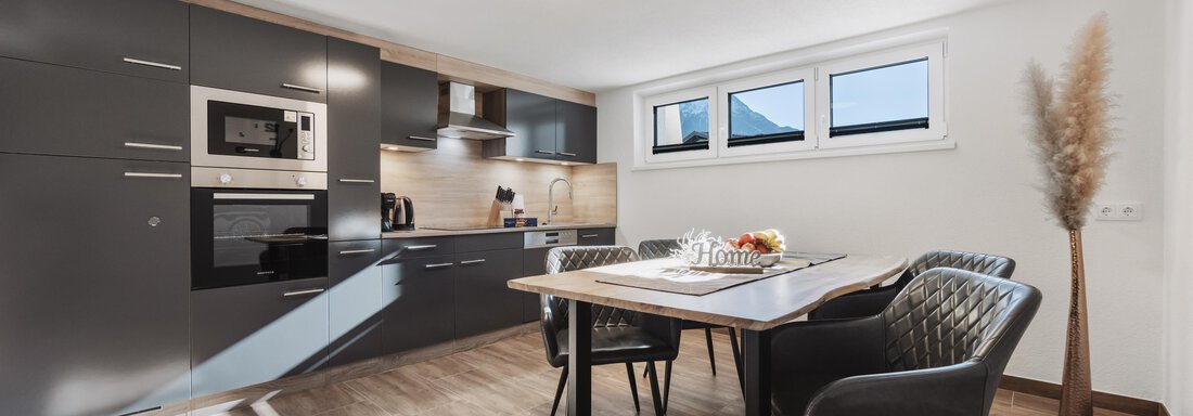 Wohnküche Souterrain - Alpenglühn Apart Längenfeld - Längenfeld