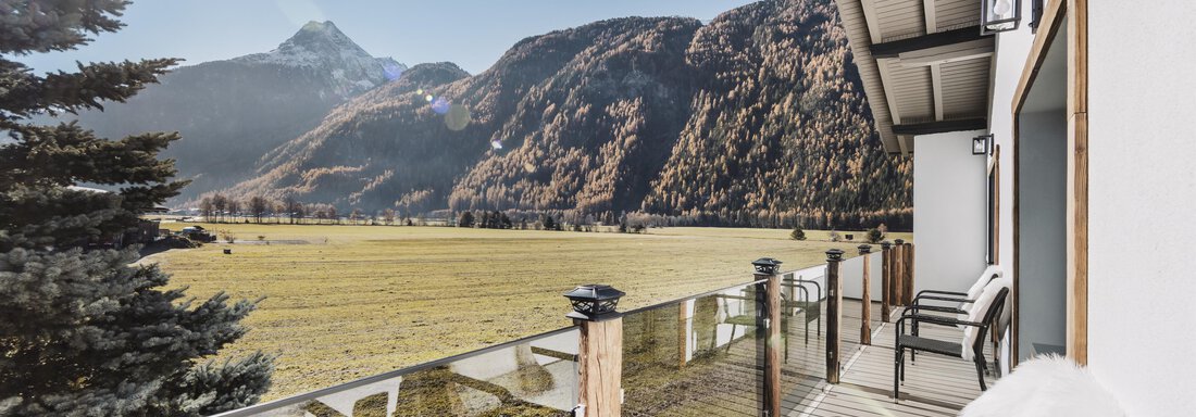 Aussicht zum Entspannen - Alpenglühn Apart Längenfeld - Längenfeld