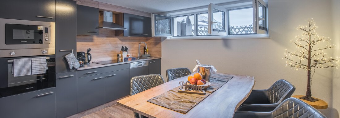 Top 1 Souterrain Wohnküche NEU - Alpenglühn Apart Längenfeld - Längenfeld