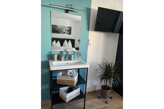 Waschbecken im Zimmer - Apart Aurelia - Längenfeld