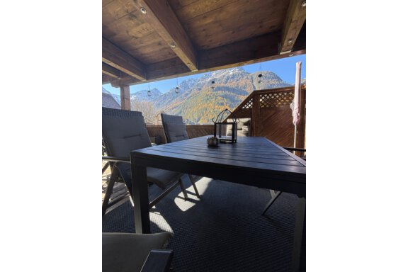 Terrasse mit herrlicher Aussicht - Apart Helga - Längenfeld