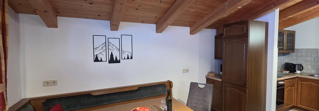 Küche mit Essbereich - Appartement Mrak - Längenfeld