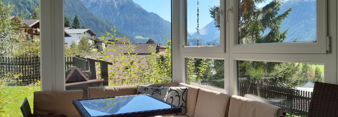 Wintergarten - Ferienwohnung Eva - Längenfeld