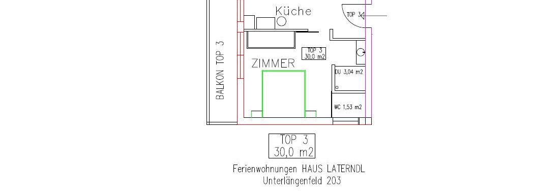 Skizze Laterndl Top 3 - Haus Laterndl - Längenfeld