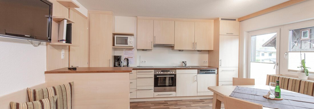 Appartement "A" Wohnküche - Haus Sonnenheim - Längenfeld