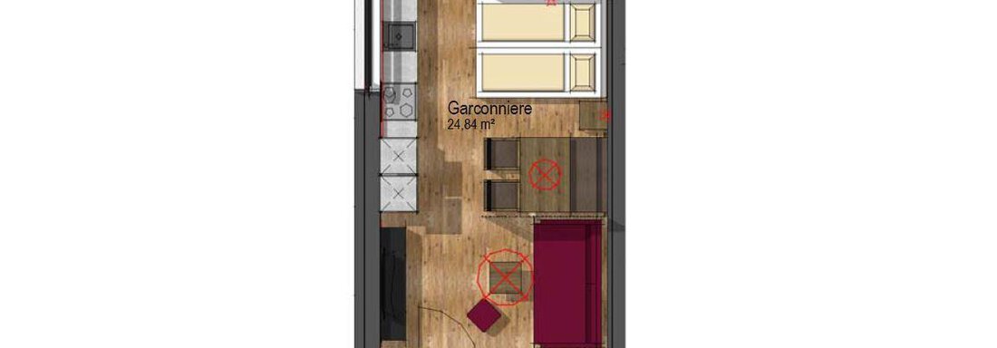 Studio - Grundriss - MYALPS Jordans Lodge - Längenfeld