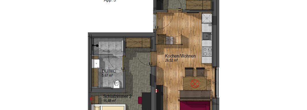 Lodge 3 - Grundriss - MYALPS Jordans Lodge - Längenfeld