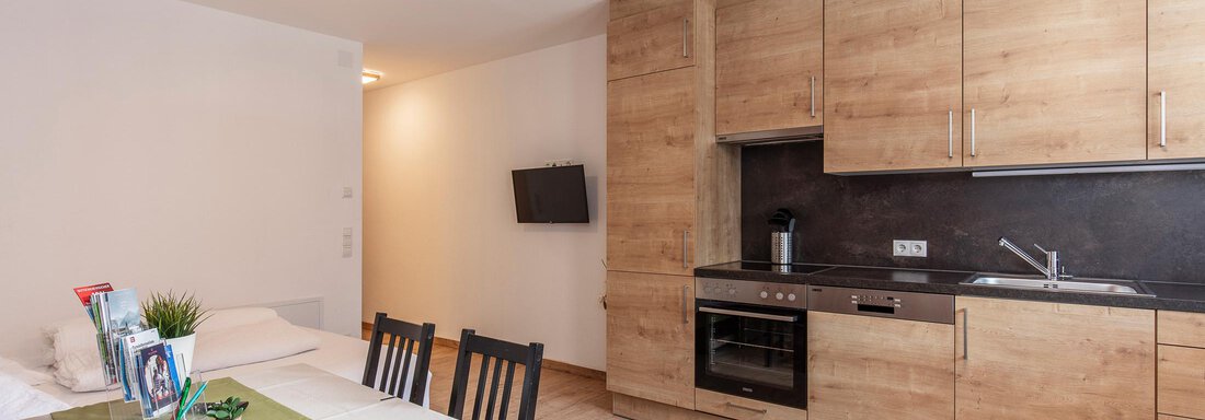 vollausgestattete Wohnküche - Residenz Stipplerhof - Längenfeld