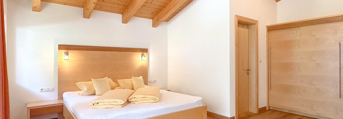 Modernes, helles Schlafzimmer. - Appartement Leiter Niki - Niederthai
