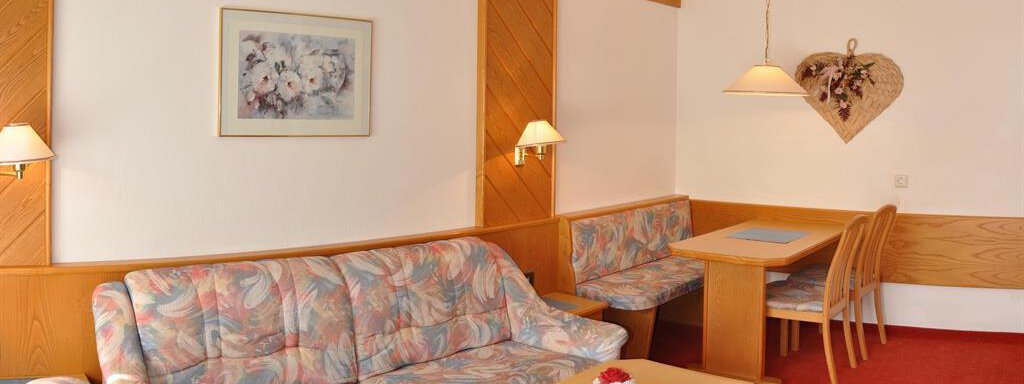 Appartement Typ I Wohnbereich - Hotel Tauferberg - Niederthai